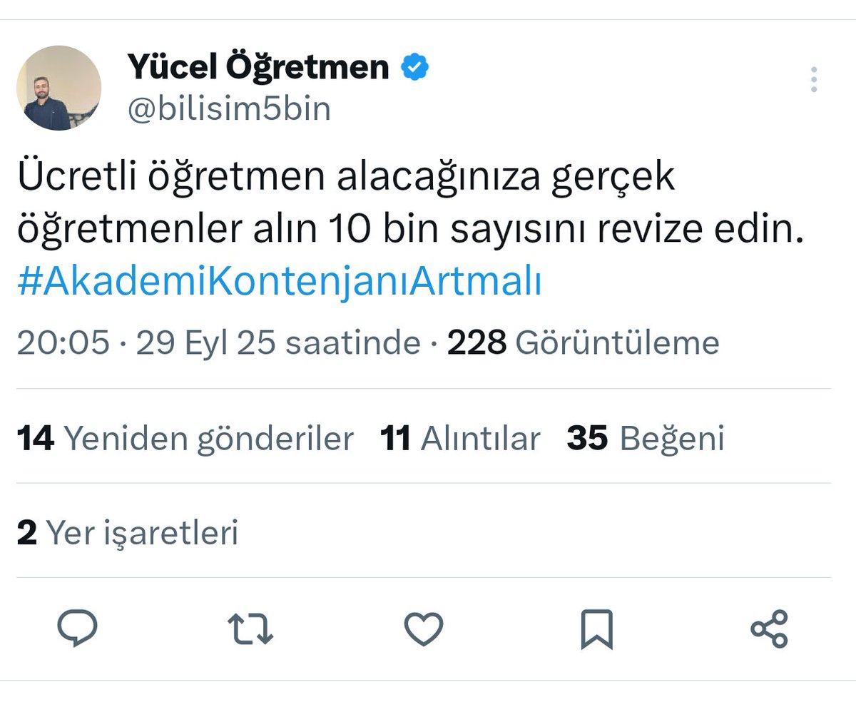 #AkademiKontenjanıArtmalı