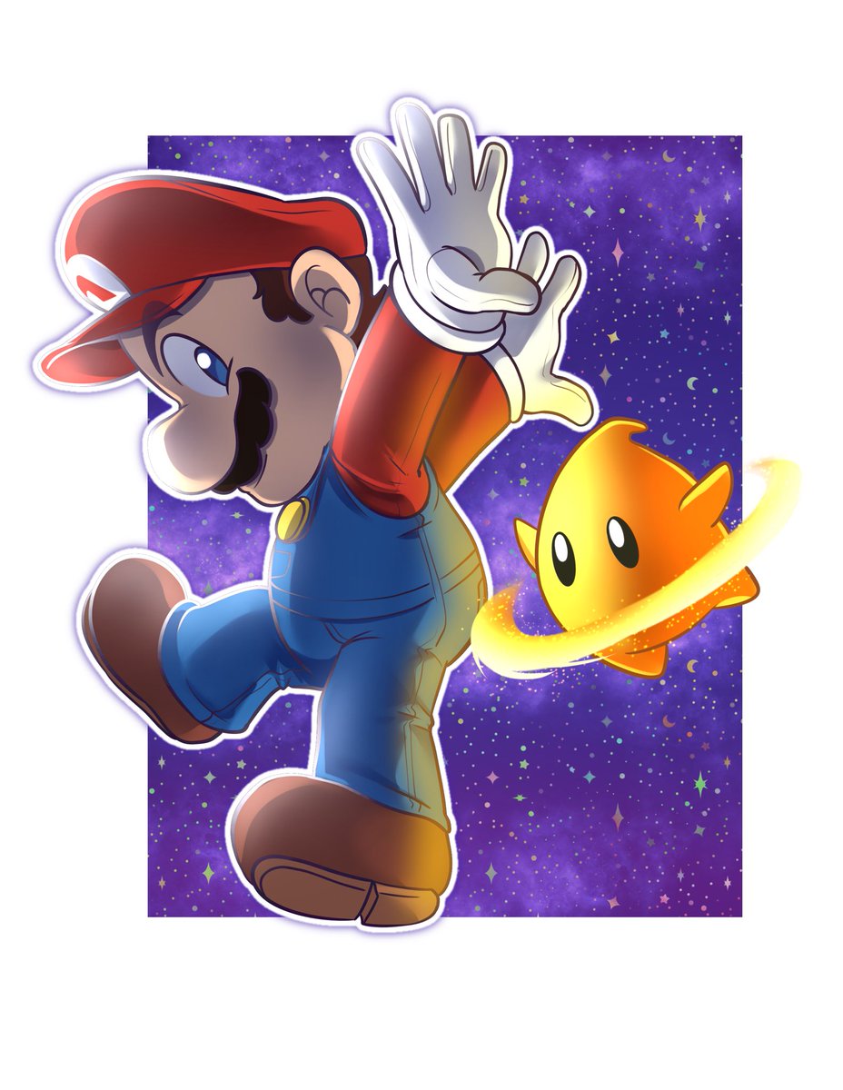 caroliner_draws's tweet image. Drawing of that galaxy 2 render! #Mario #Nintendo #supermario #supermariogalaxy #supermariogalaxy2 #マリオ