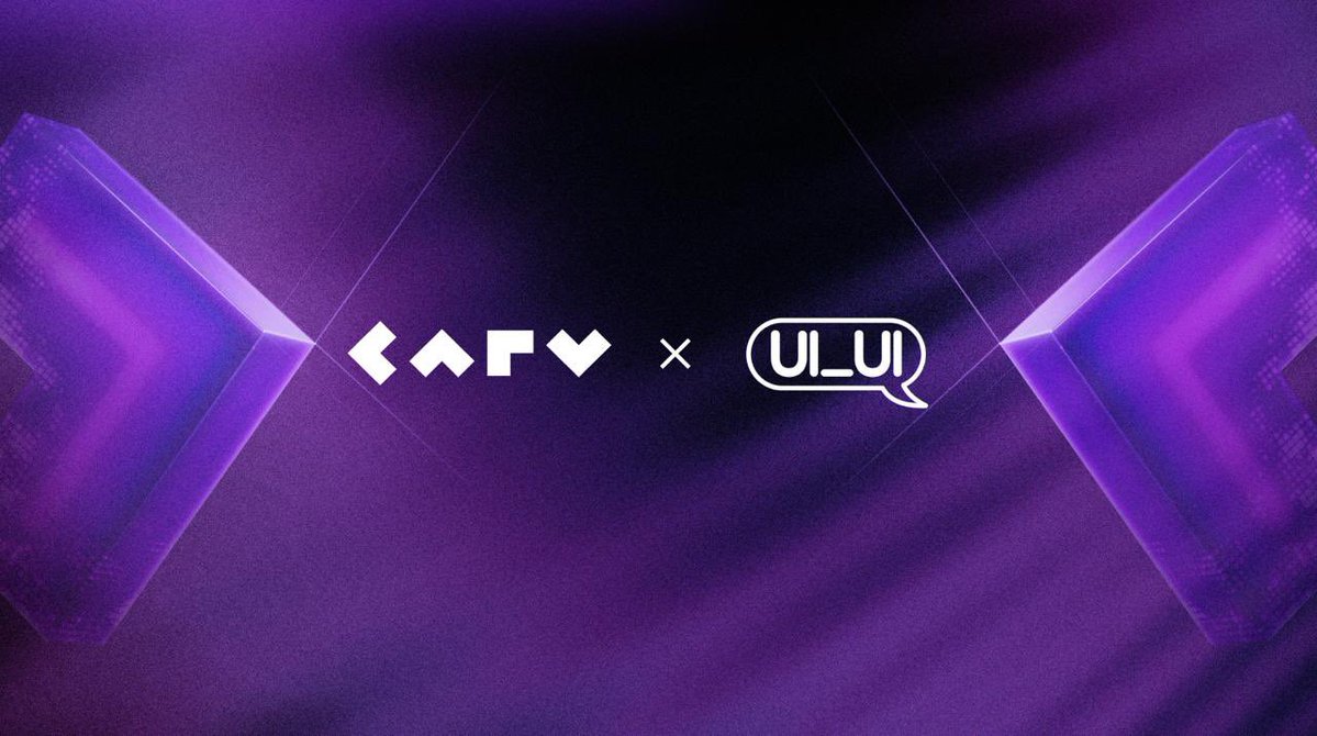 carv_official's tweet image. At CARV, we believe AI shouldn’t just execute tasks — they should exist as sovereign beings with memory, identity, and agency.

That’s why we’re joining forces with @uiui_wtf, the first intent-to-execution platform that turns one sentence into real apps, bots, and businesses.…