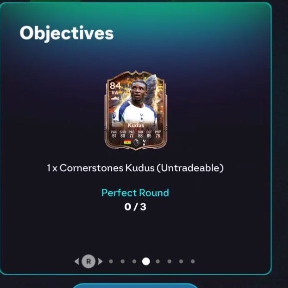 تم فتح طورULTIMATE GAUNTLET ✨

🏆الجوائز:

🎮 العب 3 مباريات = باك  75+
🏅 فوز مباراة = 3 باك 78+
🏅 فوز مباراتين = تطويرة ذهبية Whipped Pass
🏅 فوز 3 مباريات= قدوس🔥+ 2 اختياري 82+
🏅 فوز 5 مباريات = دور ++Wingback
🏅 فوز 6 مباريات = 2 خيارات 84+
🎁يعطيك باك اختياري 86+
#FC26
