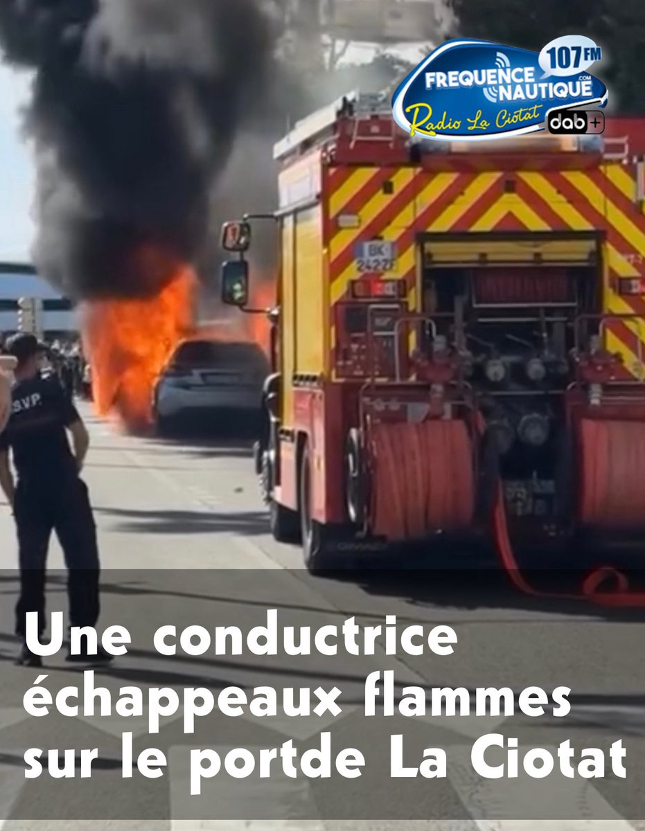 Devant de nombreux témoins…
Une conductrice échappe aux flammes sur le Port de La Ciotat
➡️ frequencenautique.com/article/2270-u…