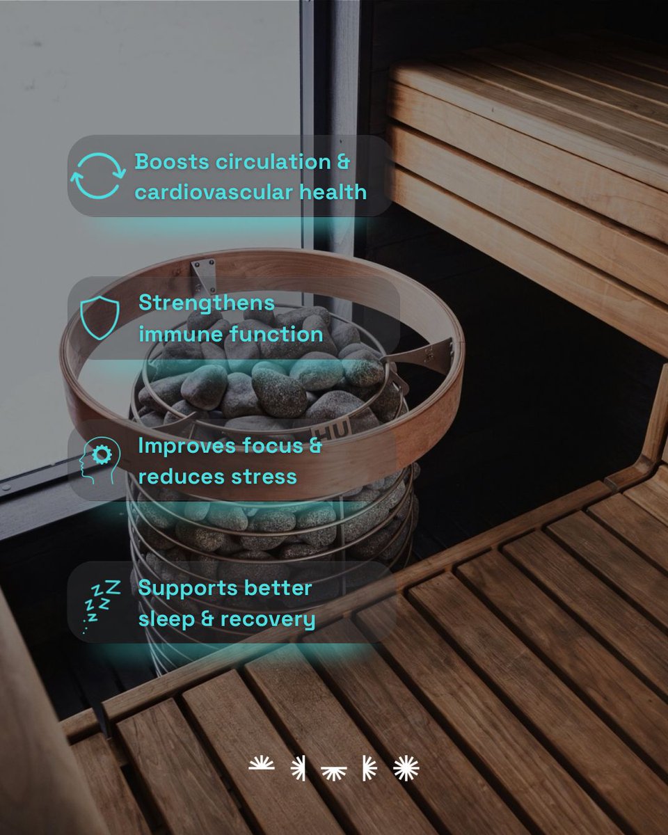 official_prana's tweet photo. From boosting circulation and immune strength to improving sleep and focus, the sauna is more than just heat, it’s medicine for your body.

#sauna #healthoptimization #longevity #recovery #biohacking #wellness #detox #performance #mentalhealth #prana https://t.co/suKefQADD7