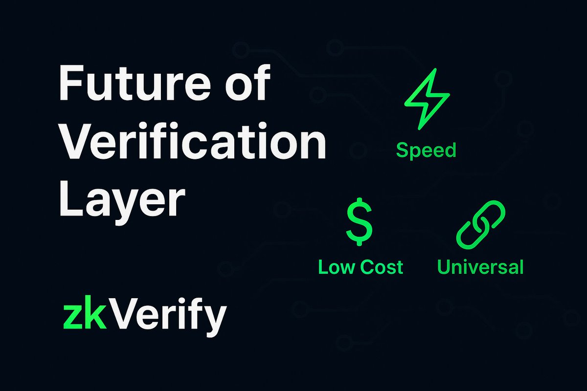 Doomnftt's tweet image. Vizyon Odaklı “ZK’nın Yeni Çağı: zkVerify”
ZK teknolojisi yıllardır konuşuluyor ama hâlâ çoğu proje sadece fikir seviyesinde.
Gerçek dünyada çalışan, hızlı, ucuz ve uyumlu bir çözüm mü arıyorsunuz?
Karşınızda: @ZKVProtocol ekosistemin ilk özel proof verification chain’i.
1/…