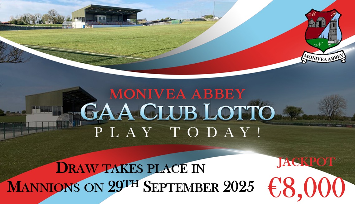 moniveaabbey18's tweet image. Fancy winning €8000 ? Don't miss out, simply click on moniveaabbeygaa.clubforce.com/products/lotto… to enter before the 8pm deadline to be part of tonight's draw which takes place in Mannion's. All support is greatly appreciated. #gaalotto #lottodraw #clublotto #jackpot