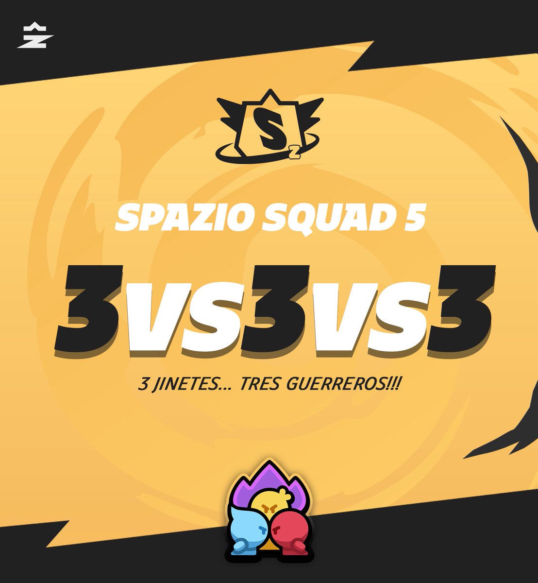 SpazioSquad 5 👽

¡ Welcome to a new edition Earthlings !

Introduce us to a new mode:

🖖 3vs3vs3 🖖

Are you ready for this? Start looking for your friends, become the 3 riders... soon more news.

We are the #SpazioLeague