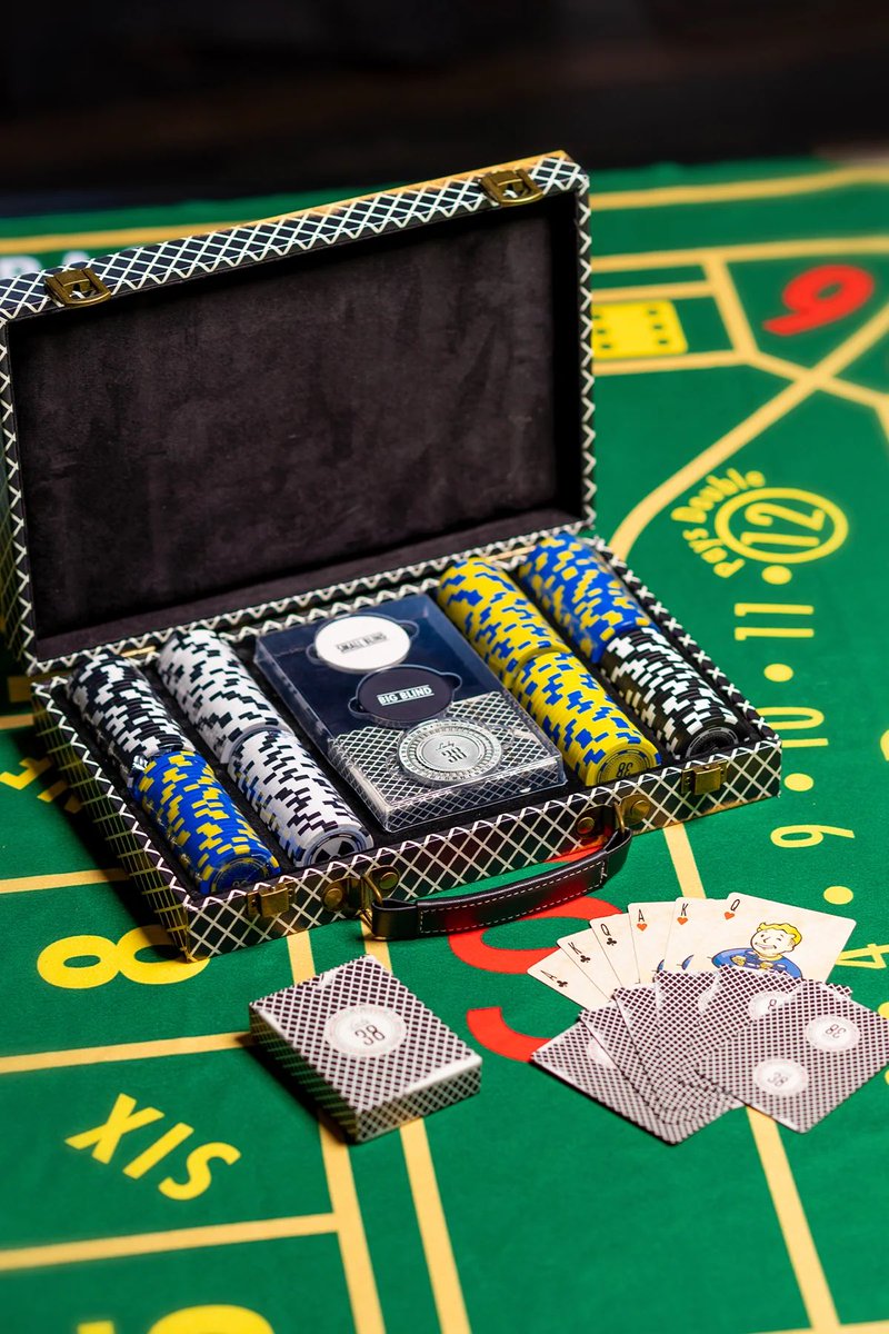 NRMbooks's tweet image. FALLOUT LUCKY 38 POKER SET at gear.bethesda.net/products/lucky…

Use discount code: RADCART for 10% off your entire purchase! 

#fallout #radiation #nuclearfallout #falloutnewvegas #lucky38 #bethesda #game #games #gamer #popculture #nrmbooks