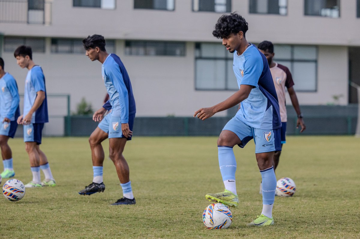 IndianFootball's tweet image. Some familiar faces are back at the #BlueTigers 🐯 camp 😁

#IndianFootball ⚽