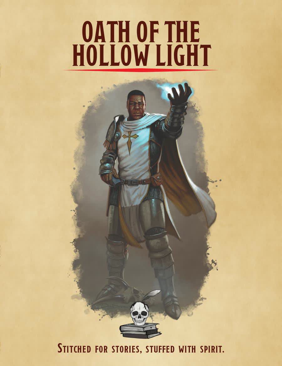 The Hollow Light stirs. It is not warmth, but a pallid glow that strips away shadow and silence alike. The Oath of the Hollow Light arrives soon.

Get it here:
tinyurl.com/InkPatreon
Or here:
tinyurl.com/InkDrive
#dnd5e #ttrpg #homebrew #subclass #dnd