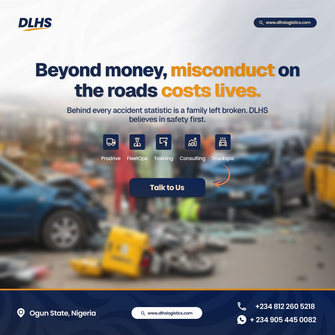 dlhs_official's tweet image. At DLHS, we’re raising a new generation of certified, professional drivers — skilled, respected &amp;amp; well-paid.

👉 Apply now: dlhslogistics.com

#DLHS #ProDriver #Nigeria #YouthEmpowerment