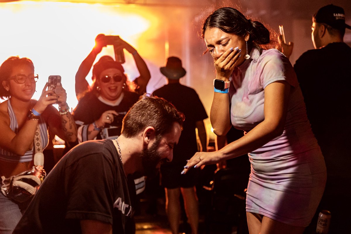 Def feeling the lurv during this Group Therapy session. 🫶 <a href="/aboveandbeyond/">Above & Beyond</a> brought the community together on August 20. 📸 Shots by Joshua Davis.