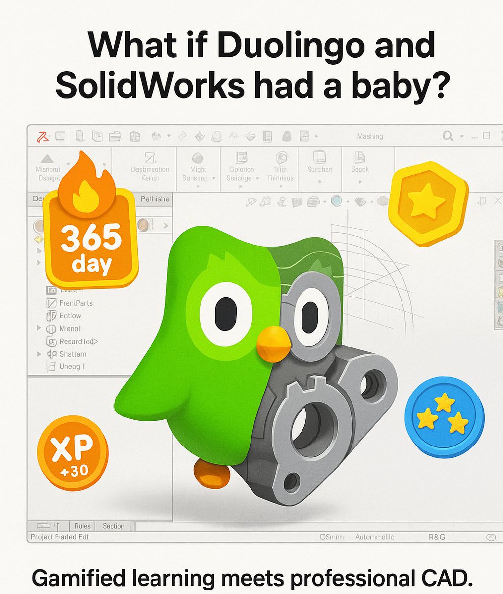 fixturelabs's tweet photo. Gamified learning meets pro CAD.
Short challenges, instant AI feedback, geometry diffs, drawing checks, verified build hours.
Students, clubs, employers, we are opening pilots. https://t.co/nvPmdWbz7F https://t.co/ZTsznKjBhx
