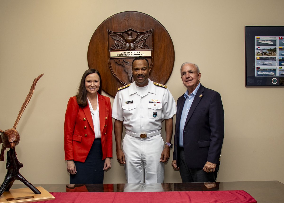 Rep. Carlos A. Gimenez (@repcarlos) on Twitter photo 🚨At U.S. Southern Command with my dear friends <a href="/SenAshleyMoody/">Senator Ashley Moody</a> & Admiral Holsey.
We are committed to strengthening our military capabilities in our hemisphere to protect Florida & ensure America’s security from all those who threaten our freedom. 🇺🇸 🚨At U.S. Southern Command with my dear friends <a href="/SenAshleyMoody/">Senator Ashley Moody</a> & Admiral Holsey.
We are committed to strengthening our military capabilities in our hemisphere to protect Florida & ensure America’s security from all those who threaten our freedom. 🇺🇸