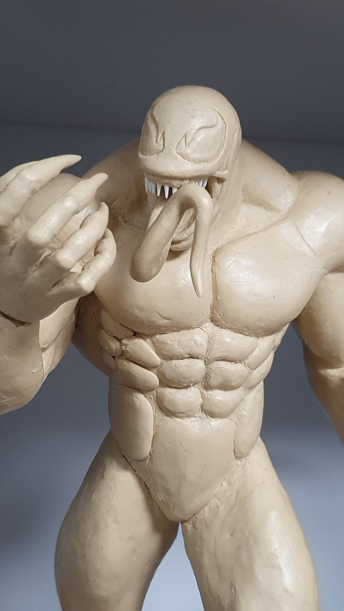 SolvborgD's tweet photo. New details ✨️ 

#WIP #sculpture #plasticine #Marvel #venom #fanart https://t.co/oWgxFX3GWF
