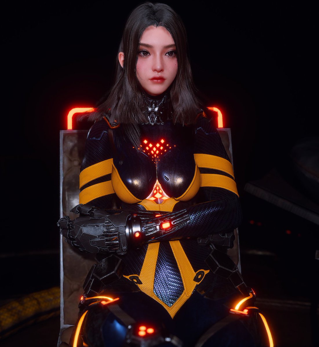Jeothor's tweet image. Running out of outfits to use that are non CNS…I wonder what she’ll wear next? 🧐 #StellarBlade #StellarBladeFans #StellarBladePC #Tachy #VirtualPhotography