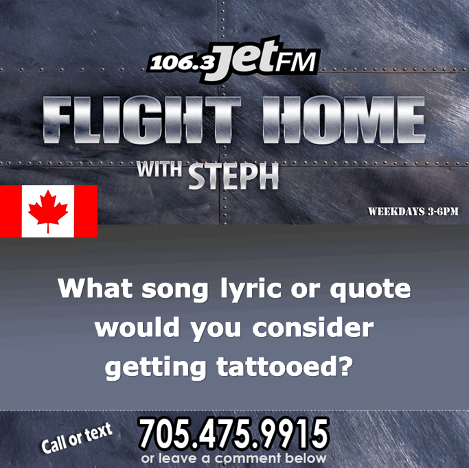 1063jetfm's tweet image. Sometimes it means so much that you need a permanent reminder. 
#HotTopic #JetFM #Tattoos 
 
radioplayer.vistaradio.ca/cfxn  
facebook.com/1063jet
