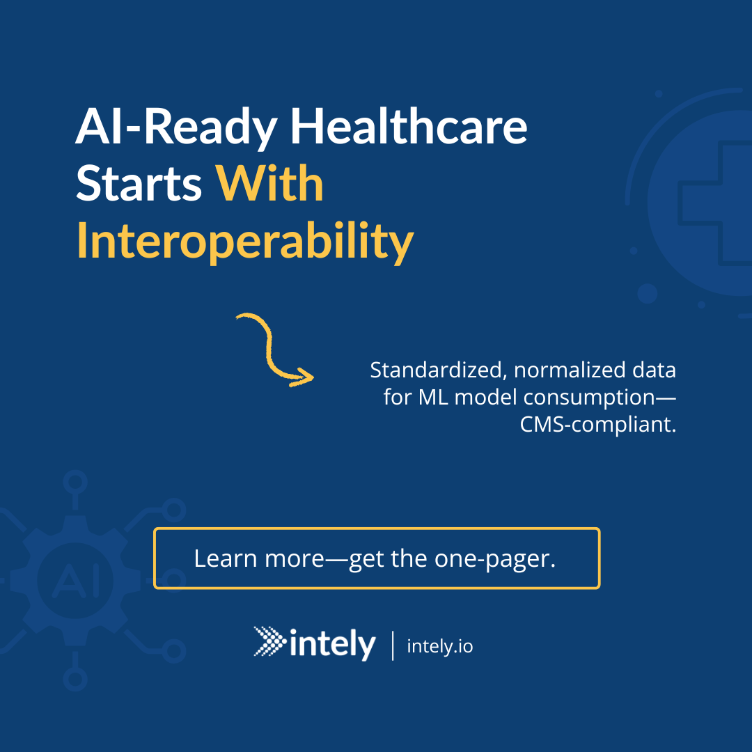 intely_io's tweet photo. AI starts with interoperability. Standardized, CMS-compliant data ensures your models are accurate, secure, and ready to perform.
📄 Learn more—get the one-pager.

#AIinHealthcare #Interoperability #FHIR #HealthTech #HealthcareInnovation #DigitalHealth #ONC #CMS https://t.co/pWIDSoLoF6
