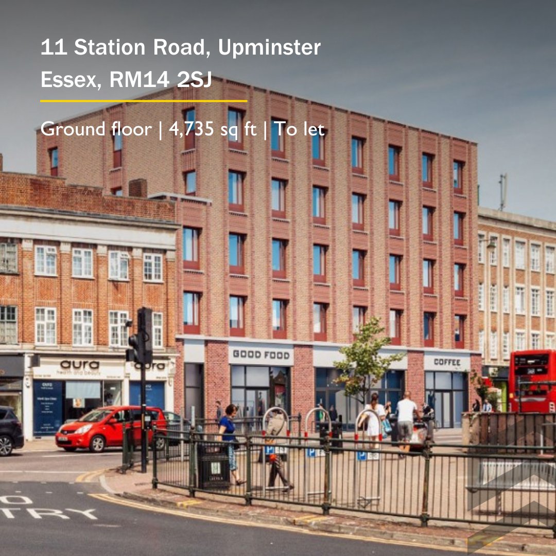 A rare opportunity to acquire a unit on Upminster High Street🛍️

A new mixed-use retail and hotel development in Upminster Town Centre, Unit 1 offers 4,735 sq ft of ground floor space, located directly beneath the new Travelodge

For further info-
Jessica.geden@strettons.co.uk