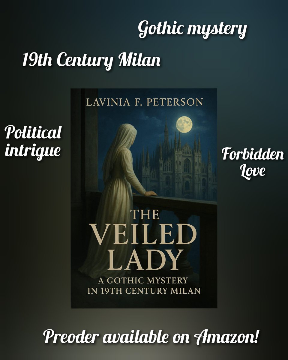 The Veiled Lady by Lavinia F. Peterson is coming soon, gothic mystery, perfect for the season. You can pre-order on Amazon. 

amazon.com/Veiled-Lady-Go…