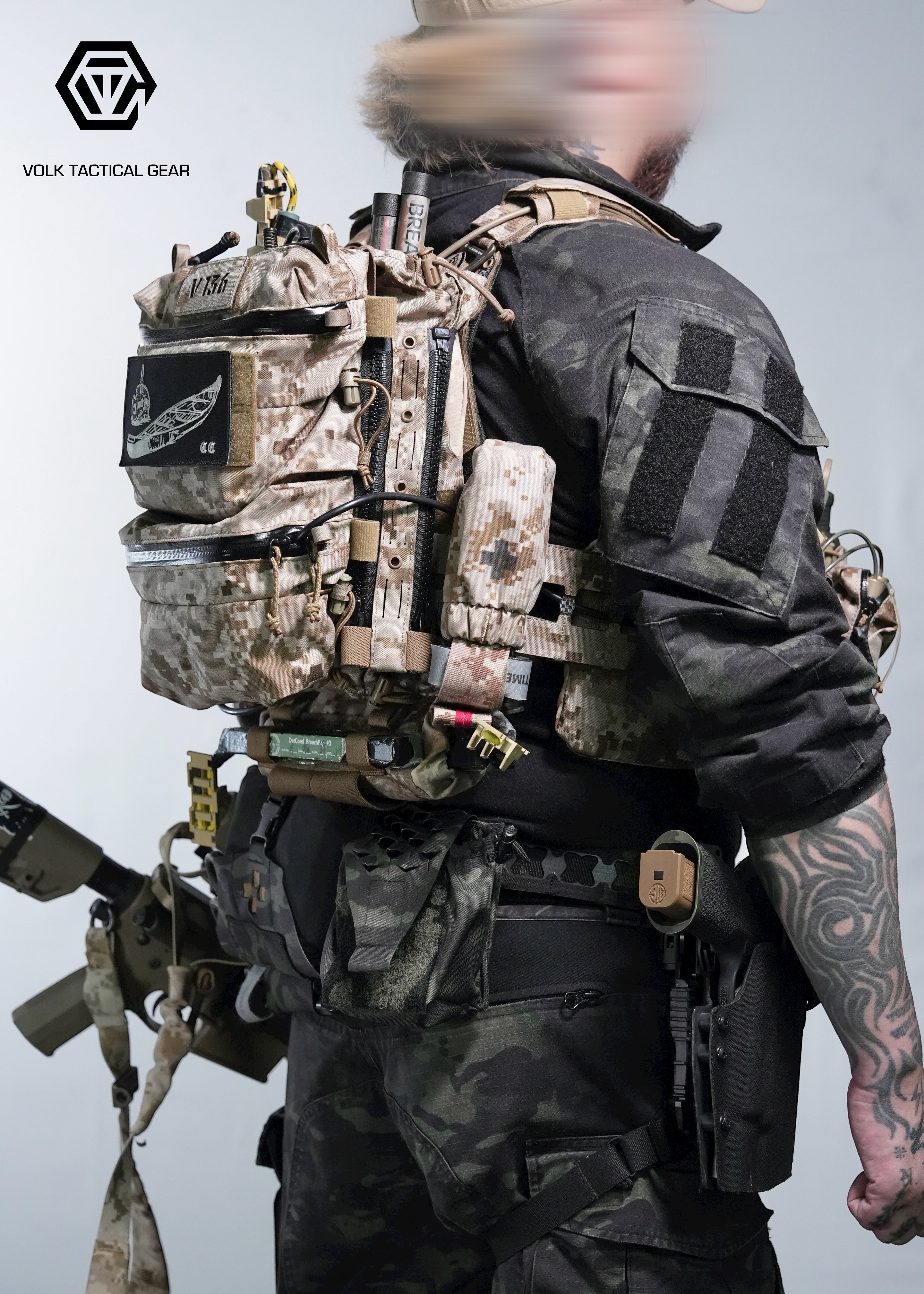 〈美品〉VOLK TACTICAL GEAR パッドベルト マルチカム 美品〉VOLK TACTICAL GEAR パッドベルト マルチカム