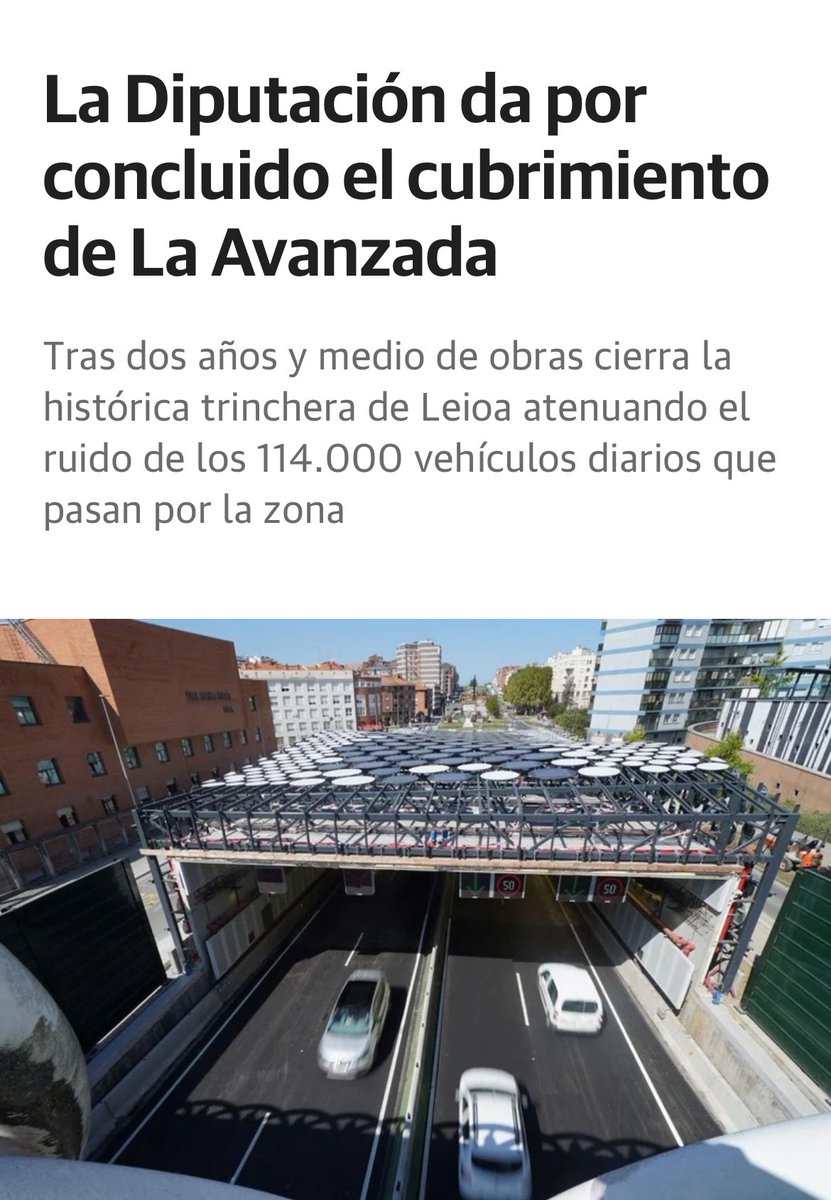 🧐🧐Alguien me puede explicar por qué desde que han hecho la cubrición de la avanzada hay atascos todas las tardes desde Erandio, con o sin accidentes.
📢Antes de la cobertura solo había atascos en horas puntuales o con accidentes, ahora siempre.
