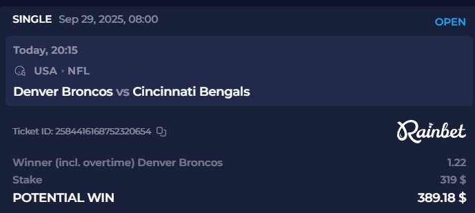 Denver Broncos CLEAR AS DAY 🔥