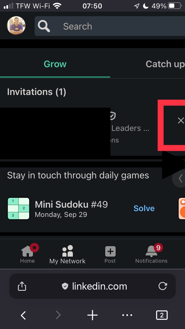 alex_mayorga's tweet image. ¡Hola, @LinkedIn! Y’all missed a pinch of #responsive #design over at linkedin.com/mynetwork/grow/ and us in smaller viewports can’t accept connection requests. /cc @LinkedInHelp