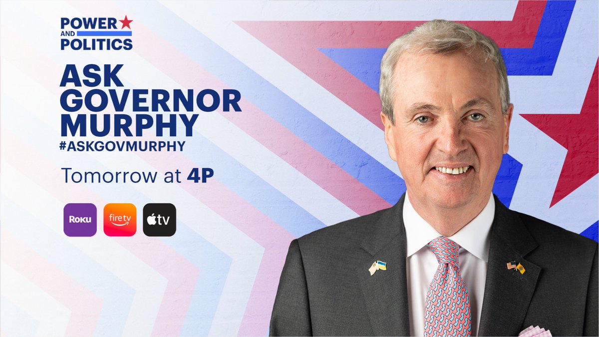 News12NJ's tweet photo. 📢 ASK GOV. MURPHY: Gov. Phil Murphy will be answering your questions TOMORROW at 4 p.m. on News 12. What questions do you have for the governor? Let us know in the comments below. We may use them on air.
#AskGovMurphy https://t.co/Kx2uCVfxCG