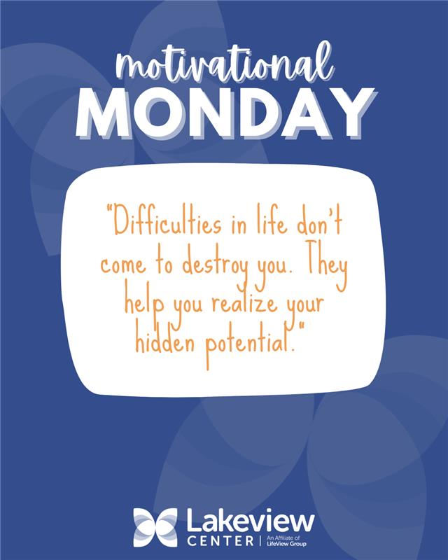 LakeviewNWFL's tweet photo. It's #MotivationalMonday! Our team walks alongside people in their toughest moments, showing that with support and perseverance, brighter days are ahead. 🌞 
 
Learn more about our programs: https://t.co/OJDCJ2ugTx https://t.co/urCm7blT1x