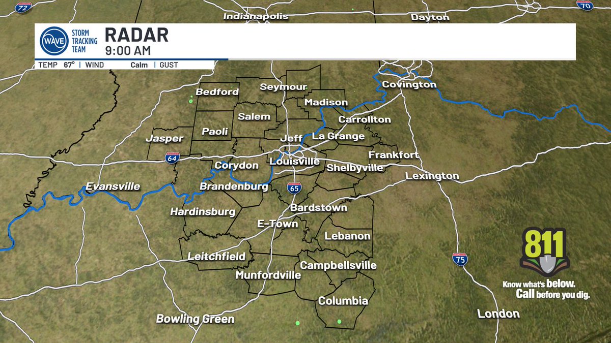 Here's the latest radar. Track storms and more with the #WAVEWeather app: onelink.to/7ysptn