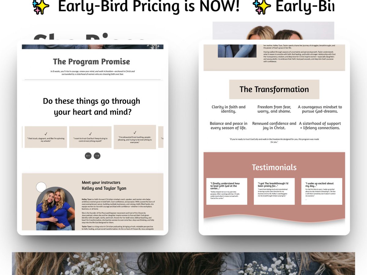 PascalTechy0661's tweet image. Just launched a new website project
“She Rises” an 8-week empowerment program for women in faith &amp;amp; leadership.
A website is more than design. It’s a tool to inspire, build trust &amp;amp; drive action.
Every business owner deserves a platform that speaks for their brand.
#WebDesign #UX