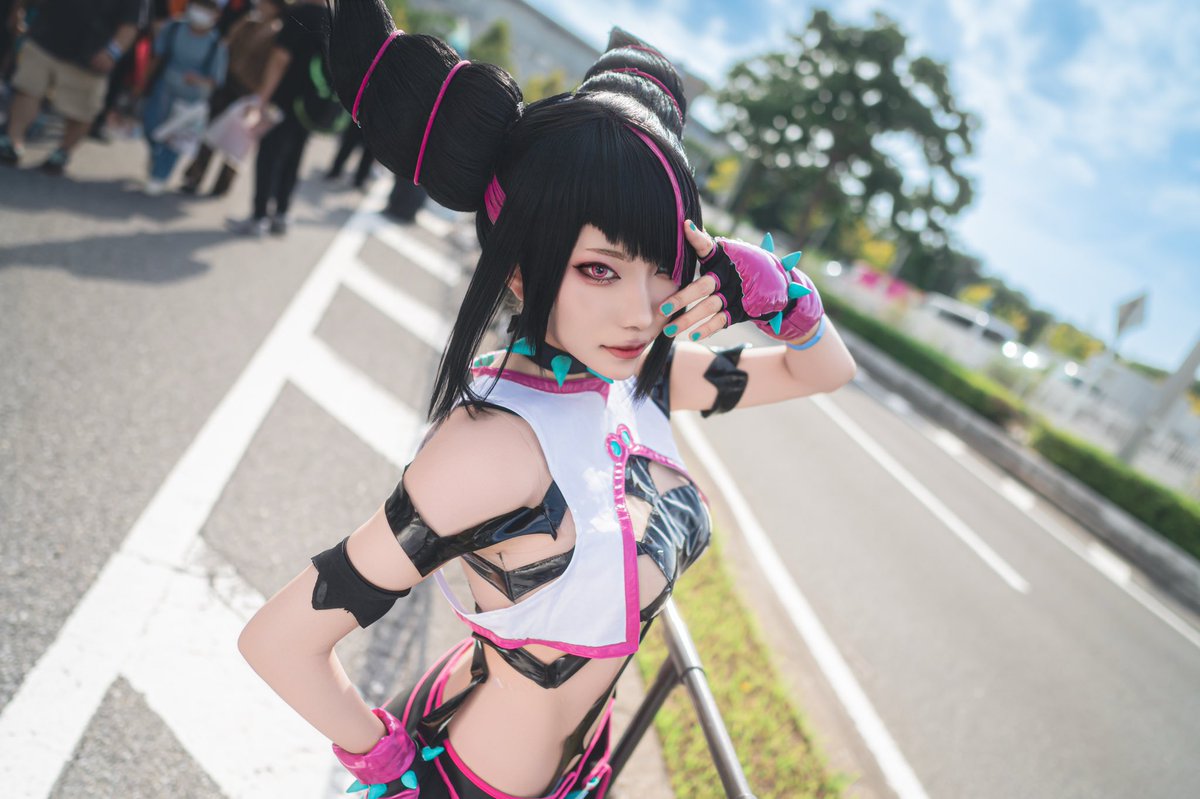 marony235533's tweet photo. Street Fighter 6 cosplay 
🩷Juri 🩷
 #TGSコスプレ  #TGS2025 https://t.co/OElFWndaT0