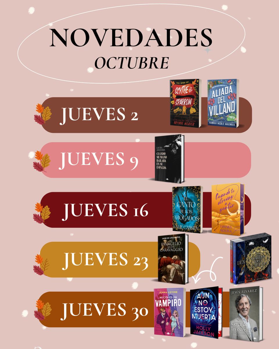 Nuevo mes, nuevos libritos 🫰🏼

Octubre viene cargado de novedades increíbles.

¿Cuál es vuestra preferida? 👀

#contraluz #faeris #bookstagramespaña #romantasy #libros #booktok #newbooks #elsiesilver #librosnuevos