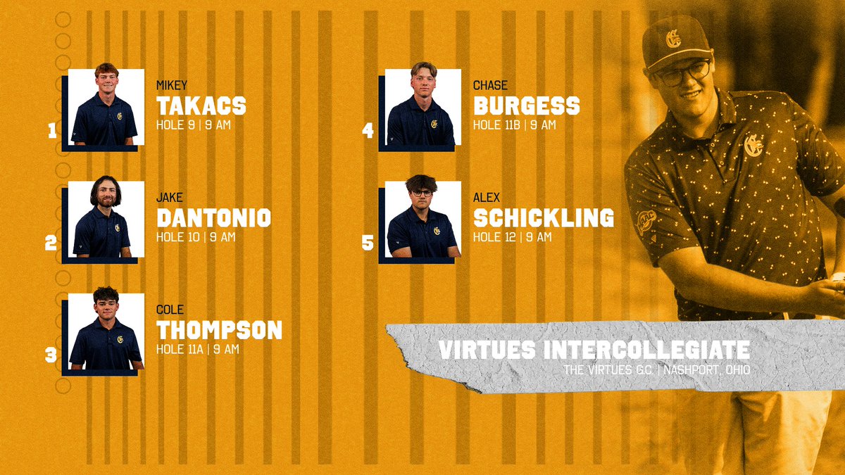 The #Griffs are on the course in Ohio.

The 54-hole Virtues Intercollegiate starts today with rounds one and two.

Live Scoring:
📊 scoreboard.clippd.com/tournaments/23…