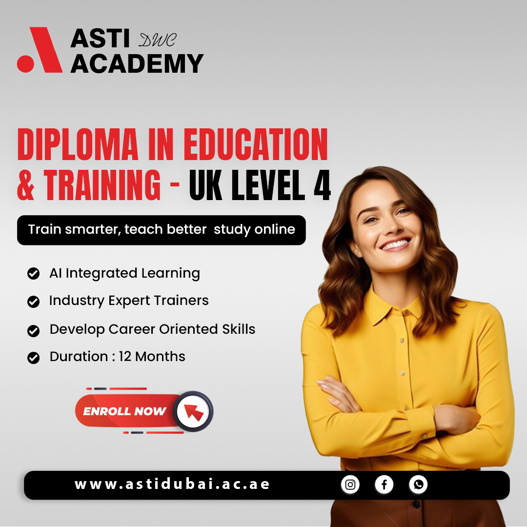 Astidwc's tweet image. Train Smarter, Teach Better!
💡 Get UK Level 4 Diploma in Education & Training
✅ AI-Integrated Learning
✅ Industry Expert Trainers
✅ Career-Oriented Skills Development
📅 Duration: 12 Months
🎓 Enroll Now: astidubai.ac.ae
#AstiAcademyDWC #Education #TeacherTraining