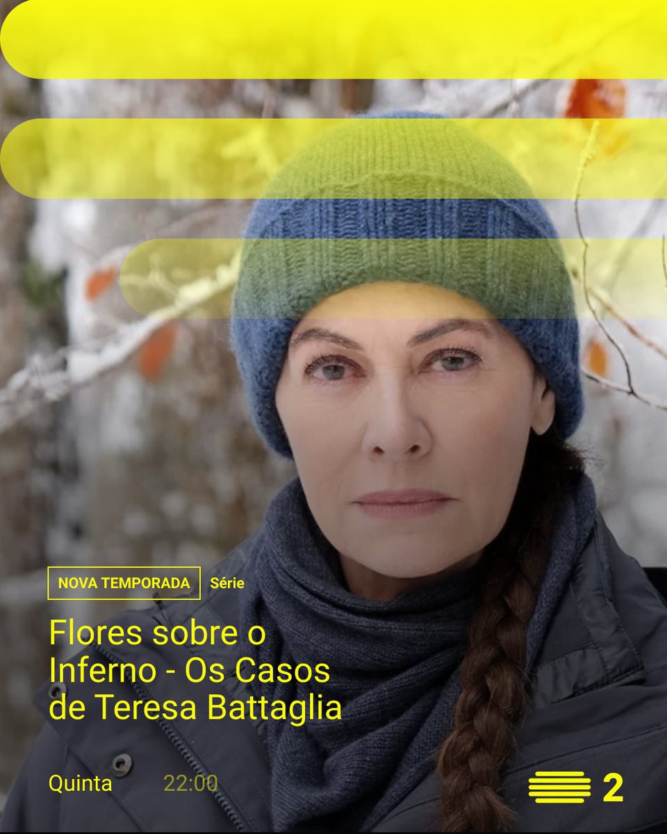RTP2's tweet image. 2.ª temporada da série italiana, baseada na saga de Ilaria Tuti, que acompanha a experiente criminologista Teresa Battaglia enquanto investiga crimes nos Alpes italianos.
📌 Flores sobre o Inferno: Os Casos de Teresa Battaglia - Quinta (2), às 22h, na RTP2 e na @playrtp.