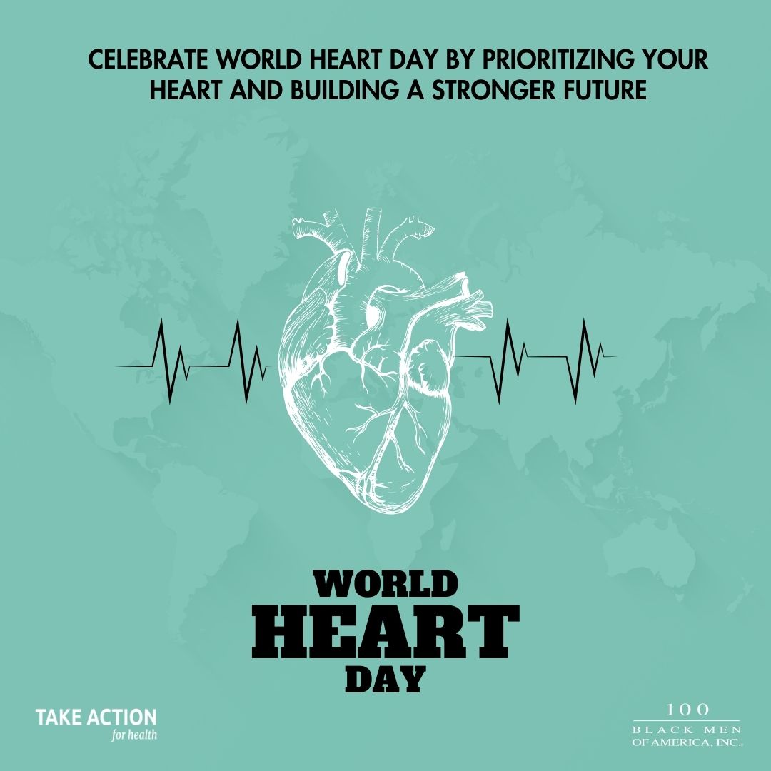 100BlackMen's tweet photo. ❤️ Your heart is working 24/7. Are you working for your heart?
This #WorldHeartDay, commit to heart-smart habits:
✅ Lower salt
✅ Move daily
✅ Quit smoking
✅ Manage stress
#TakeActionForHealth #HeartHealth #WorldHeartDay #100BlackMen https://t.co/lddH9Jy6H2