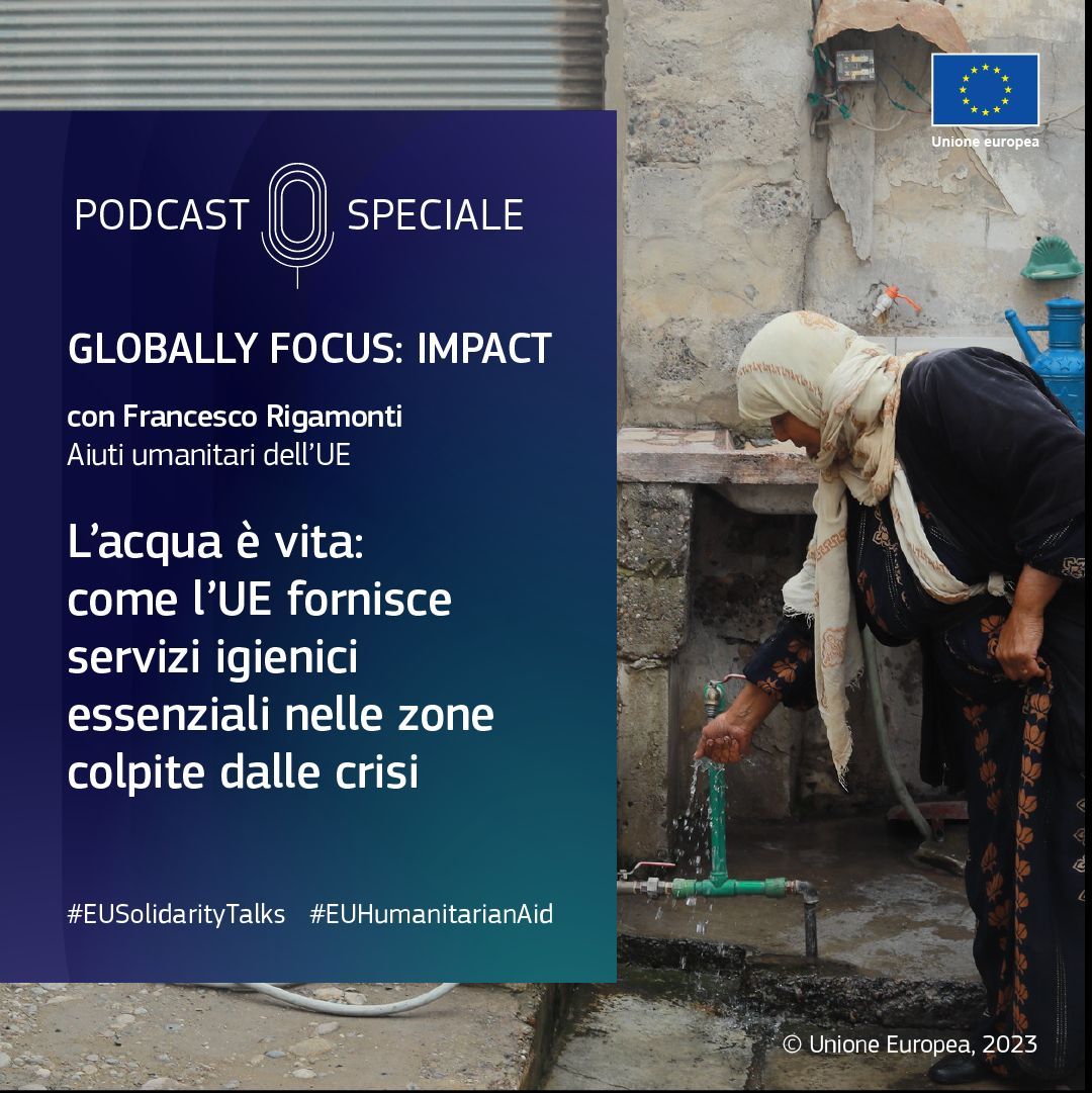 1 persona su 3 nel mondo non ha accesso a servizi igienici di base.
L’#EUHumanitarianAid garantisce un accesso puntuale e dignitoso all’acqua potabile e rafforzando i sistemi sanitari nelle aree colpite. 

🎧 Scopri come nella nuova puntata di Globally: bit.ly/42dTsDK