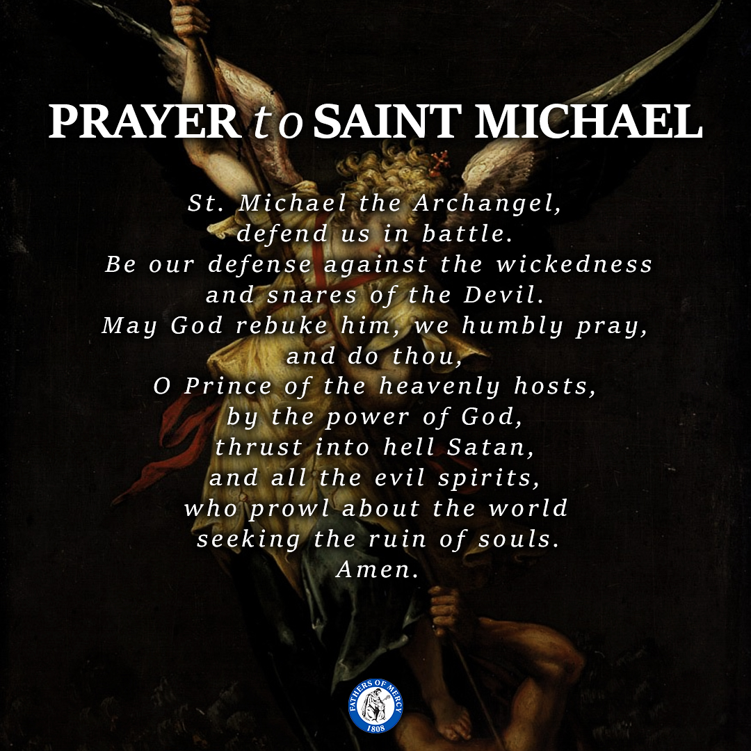 FathersofMercy's tweet image. The Fathers of Mercy extend to you our prayers this Feast of the Archangels - Sts. Michael, Gabriel, and Raphael. 
-
We encourage you to seek their intercession and protection today and every day, that we may one day rejoice in the presence of God alongside them.