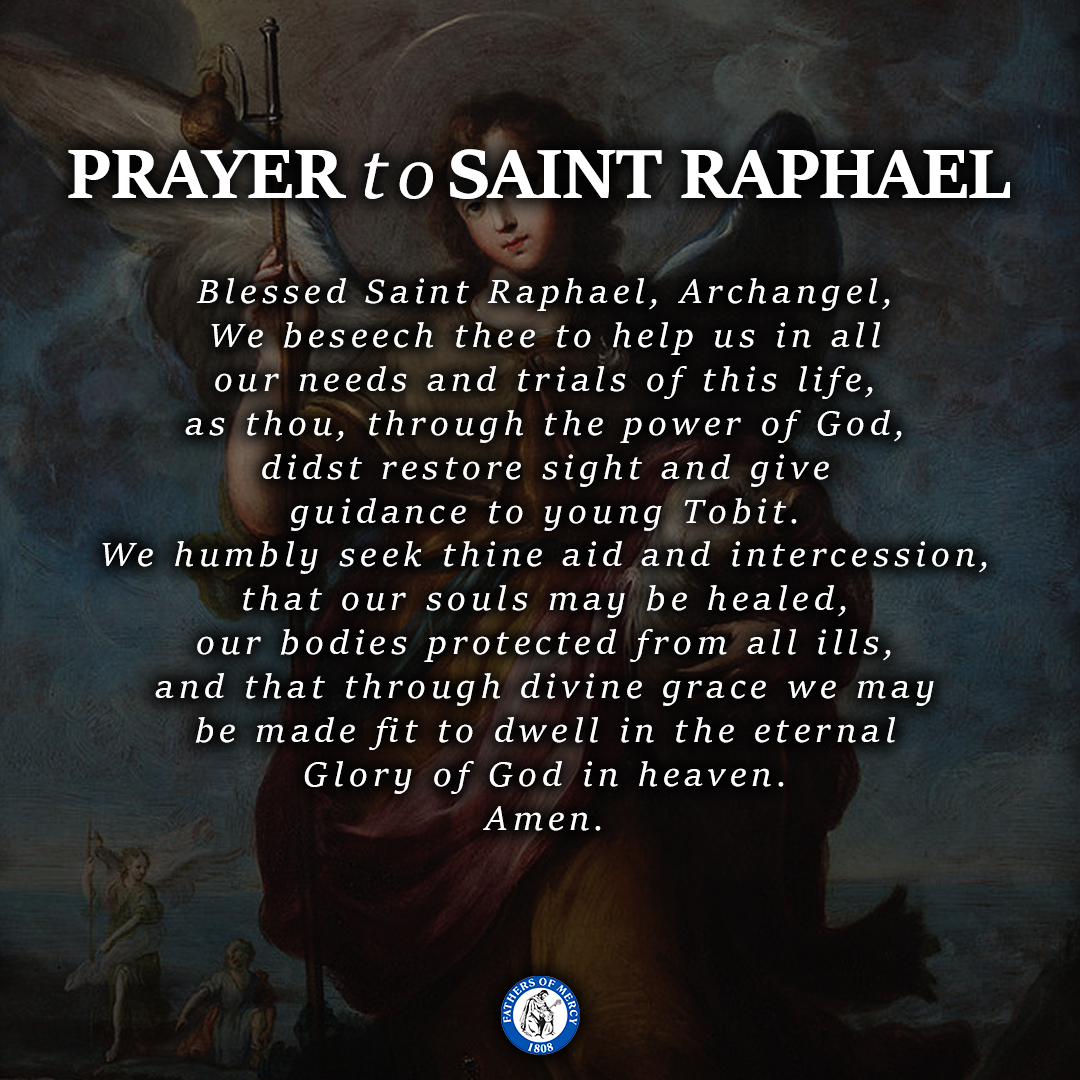 FathersofMercy's tweet image. The Fathers of Mercy extend to you our prayers this Feast of the Archangels - Sts. Michael, Gabriel, and Raphael. 
-
We encourage you to seek their intercession and protection today and every day, that we may one day rejoice in the presence of God alongside them.