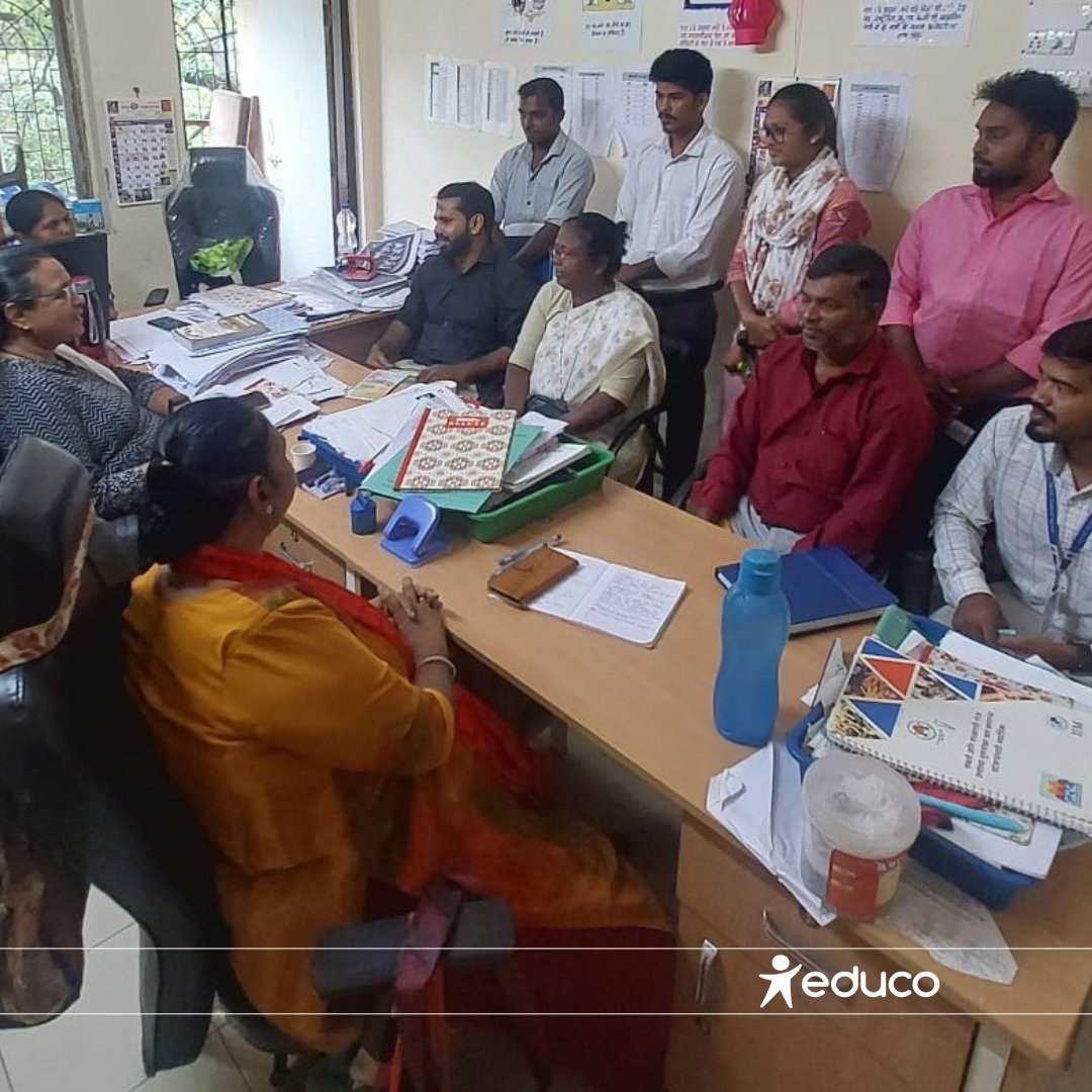 Educo-MSSWS work to strengthen collaboration with District Authorities on Child Protection and Welfare 🤝
Palghar, #Maharashtra: An 8-member Educo-MSSWS team visits CWC and DCPO office to explore synergies and collaboration for the protection of children. 

#EducationHeals