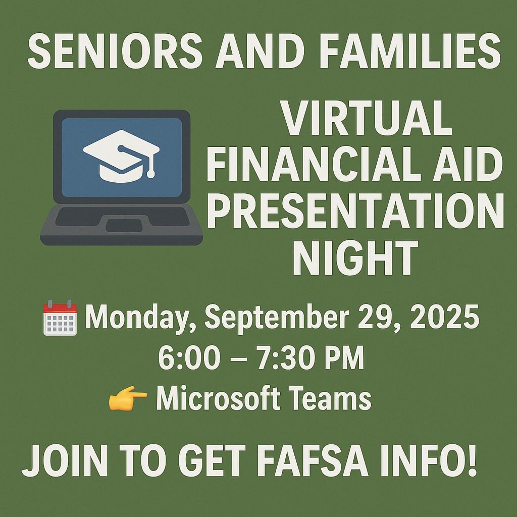 ~SENIORS &amp; Families - Don’t miss this!~

Meeting ID: 227 049 424 206 5
Passcode: KU6H82WG
Dial by phone: +1 629-209-4396, 461065532# 
Phone Conference ID: 461 065 532# 

Make sure to download the latest version of Microsoft Teams before the event! See you there!