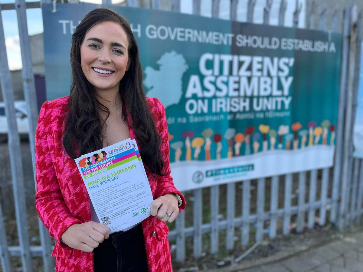 OrfhlaithBegley's tweet photo. The referendums on Irish unity need to be held by the end of this decade.

The Irish government has a duty to champion a united Ireland.

It is time to prepare for reunification. To convene a Citizens’ Assembly. To bring people into this process and together build a new future. https://t.co/OLVtx1oDh6
