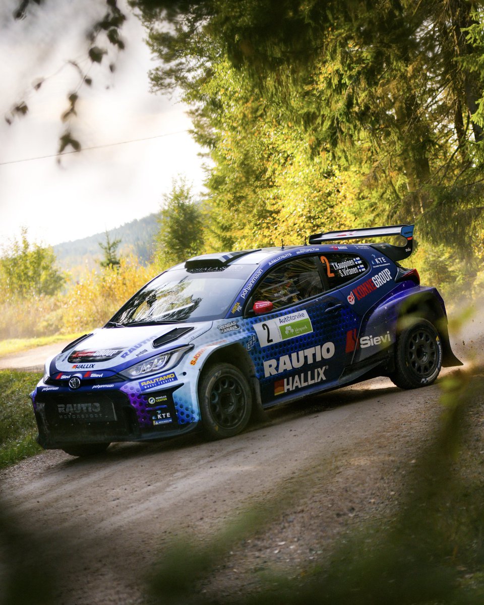 Double podium in the Finnish championship finale at Seinäjoki 🥈🥉

2nd for Patrick Enok on his #GRYarisRally2 debut with Silver Simm and Printsport 🔥

3rd for Tuukka Kauppinen with Sebastian Virtanen and Rautio Motorsport, sealing 2nd in the points in his debut season 👏