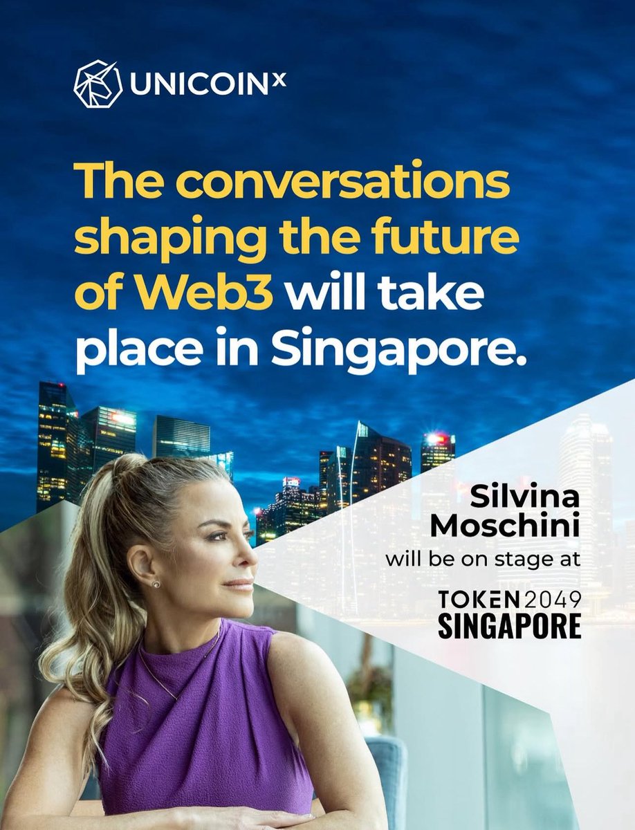 Miss_Internet's tweet photo. See you @token2049 #Singapore @Unicoin_X #CryptoMadeHuman https://t.co/LRgOiNses3