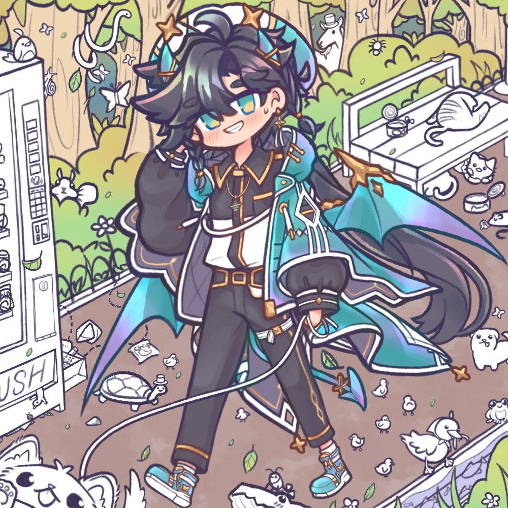 NaoDoesStuff's tweet photo. bit of flat coloring so far, will deal with all the lil guys n critters some other day 🫠 https://t.co/2wdMASKCne