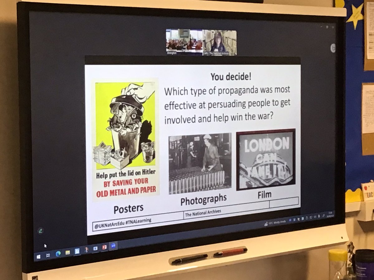 Class4elves's tweet photo. Online with The National Archives learning about the power of Propaganda @UkNatArcEdu #TNALearning https://t.co/I0gfBJzOoX