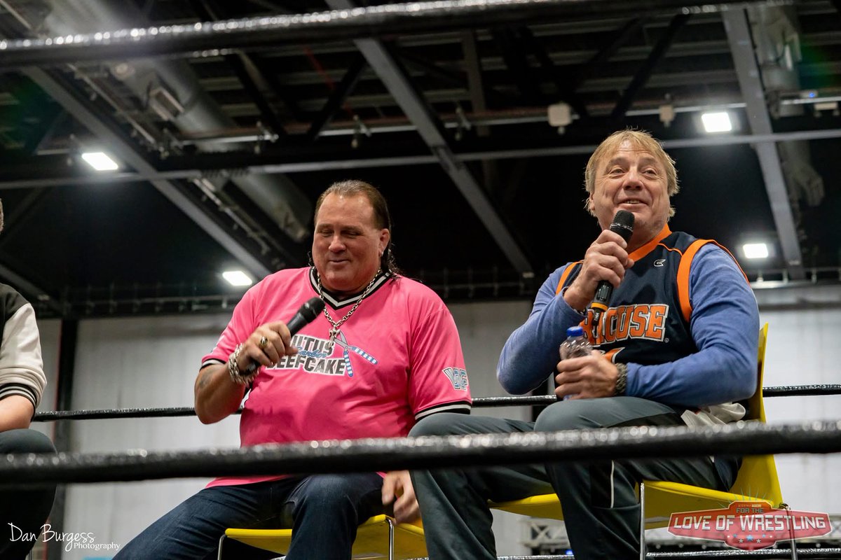 ftlowrestling's tweet image. A shot of @brutusbeefcake_ and @1MartyJannetty back at our very first event in 2019

We can't wait to welcome them back to FTLOW this February 

Tickets -

fortheloveofwrestling.co.uk

#BrutusBeefcake #MartyJannetty #WWE #WWF #wrestling #ComicCon #Manchester