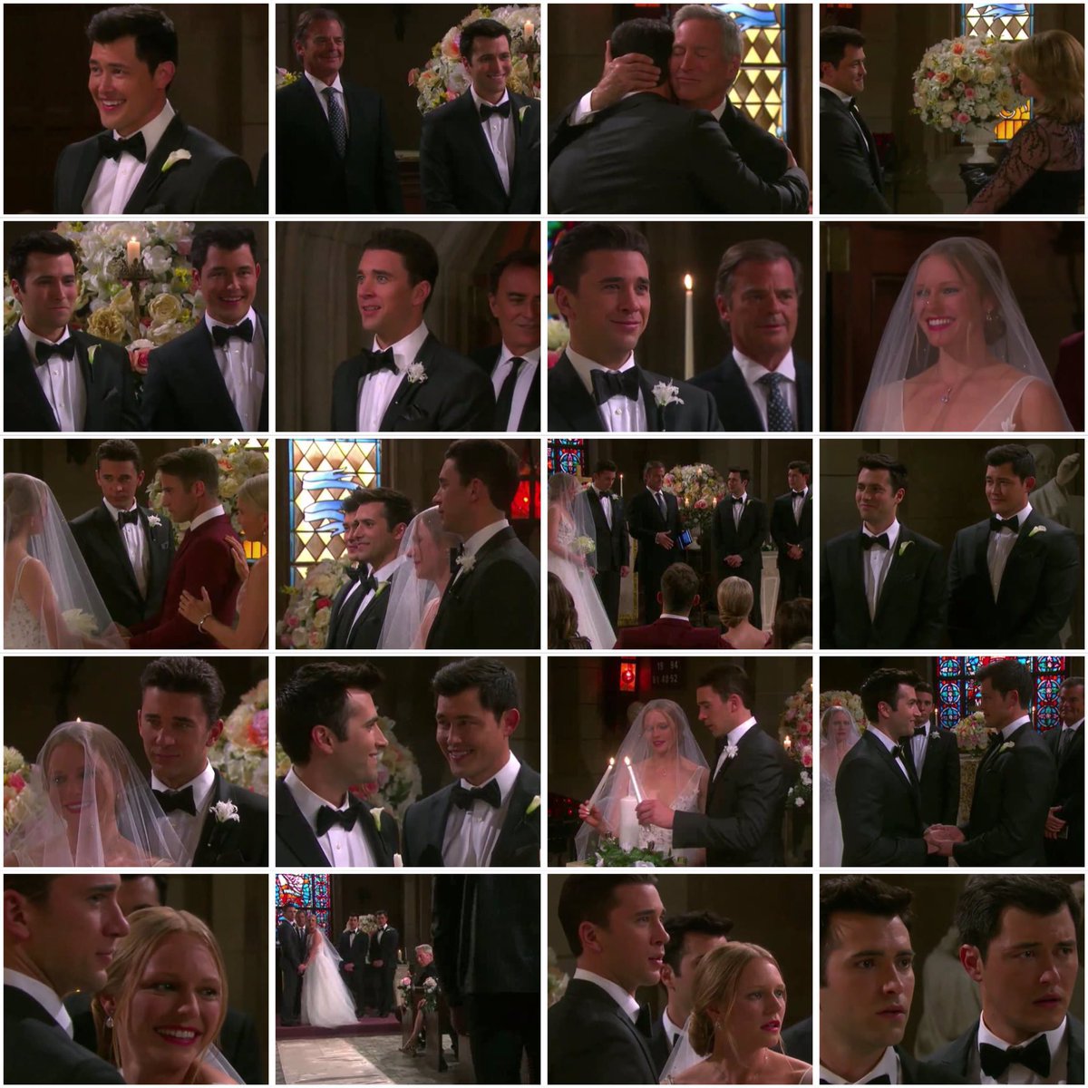 #OnThisDay in 2017, Chad, Abby, Paul and Sonny’s double wedding began, but was soon interrupted by a mystery arrival... #Chabby #Paulson #Days #DaysofourLives