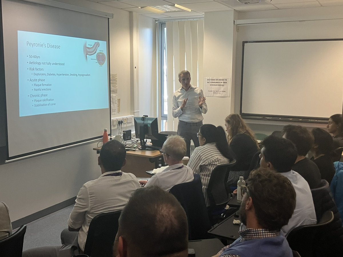 Excellent session on Sexual dysfunction with talks on penile implants (and sponsorship) from <a href="/moazzbutt/">Moazzam Waheed Butt</a>, erectile dysfunction from <a href="/Jon_Barclay/">Jon Barclay</a> and everything on penile curvatures from Luke McGuinness. <a href="/NewcastleUrolo1/">Newcastle Urology</a> <a href="/NEUS_Residents/">NEUS Residents</a> <a href="/NewcastleHosps/">Newcastle Hospitals</a>