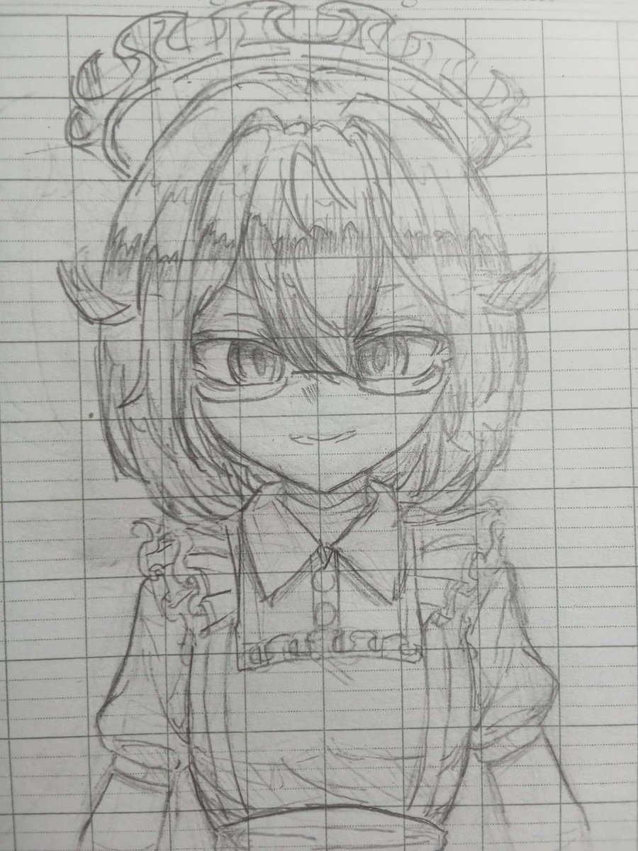 Tea1543_'s tweet photo. Maid out S-Chan sketch.
First one was taken on my phone, other one was on my tablet..
Either way, itβs not good enough, gomenasai Shou-sensei
#Schan #meatcaseS https://t.co/tNe0KCRFZg